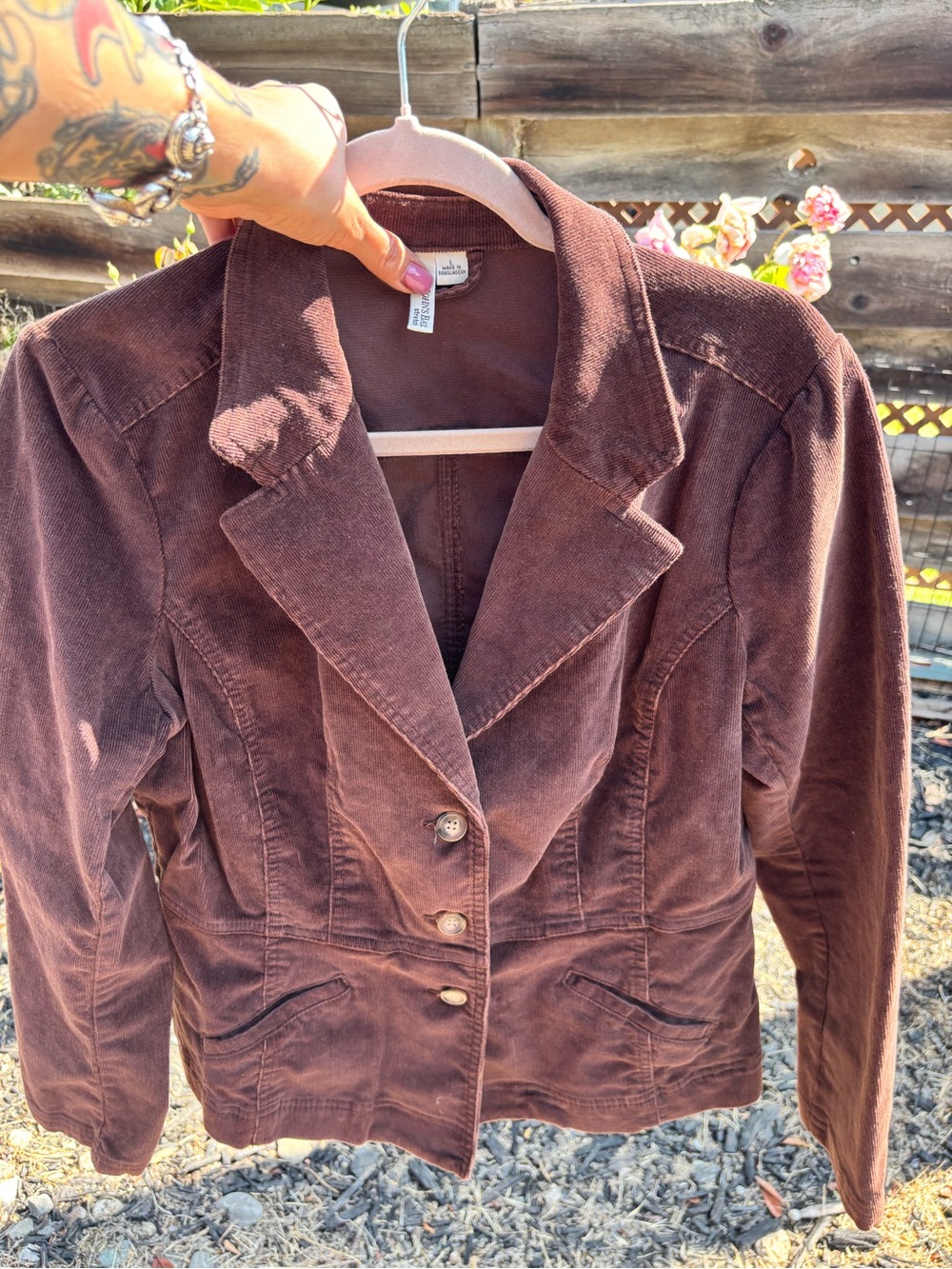 St. John's Bay Brown Corduroy Blazer